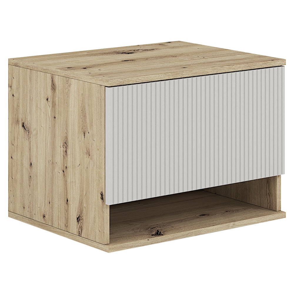 E-shop KONDELA Colos 60 kúpeľňová skrinka pod umývadlo dub artisan / kašmír
